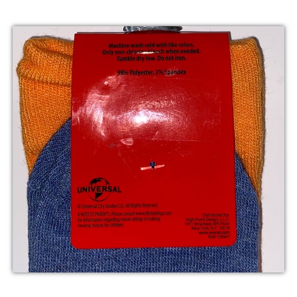 Chucky Crew Socks 1 Pair Men 6.5-12 Orange Blue Childs Play Horror Good Guy Doll - Picture 4 of 9